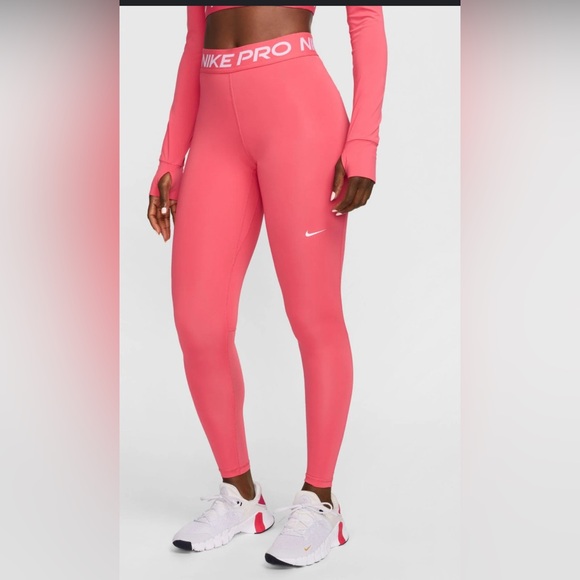 Nike Pro Mesh Leggings - Picture 1 of 9